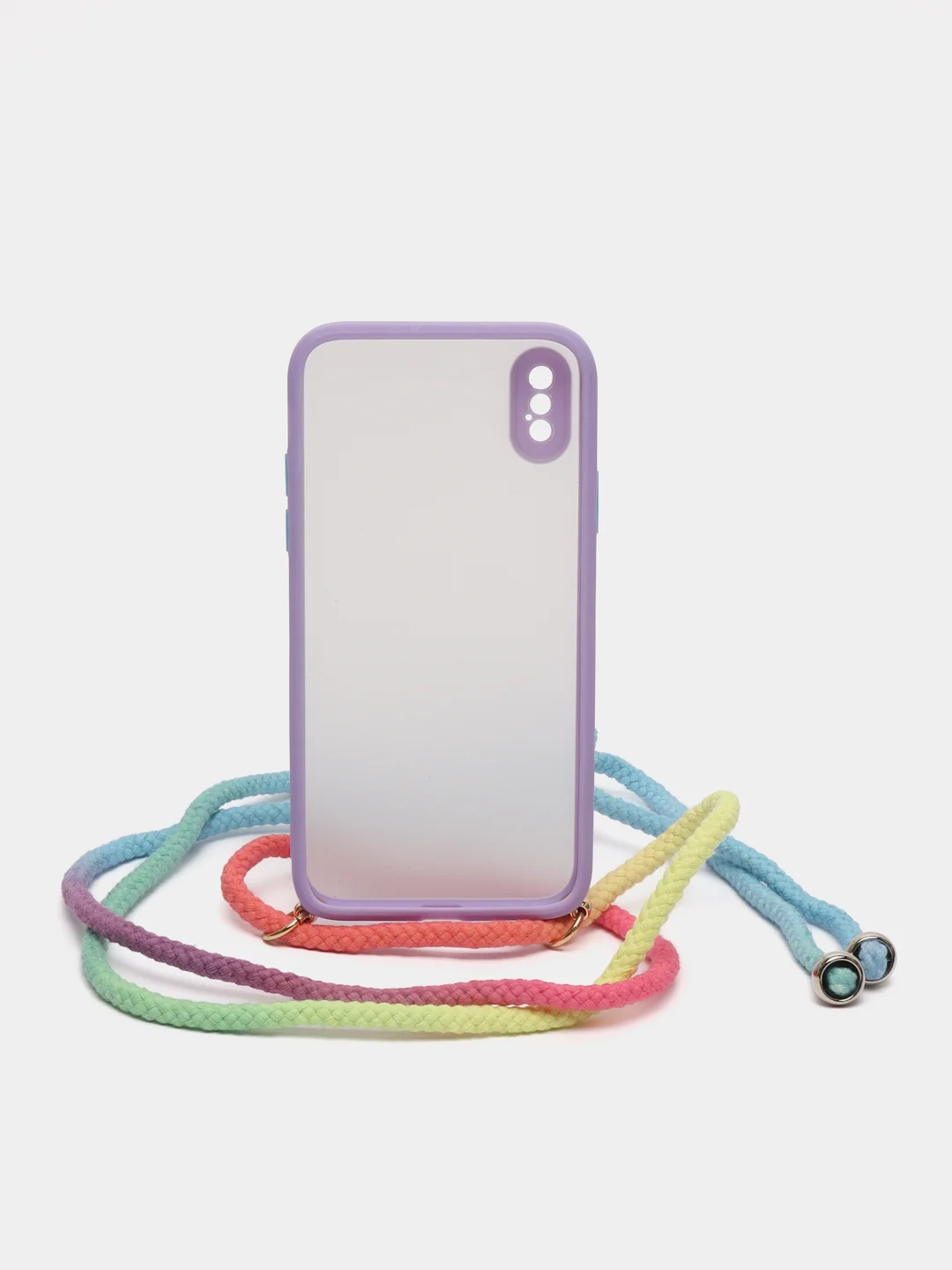Алый чехол Rainbow rope для iPhone (Айфон) 7/8 Plus, 11, 12, 13, XS, XR, Pro