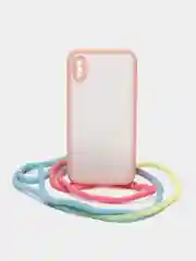 Бежевый чехол Rainbow rope для iPhone (Айфон) 7/8 Plus, 11, 12, 13, XS, XR, Pro
