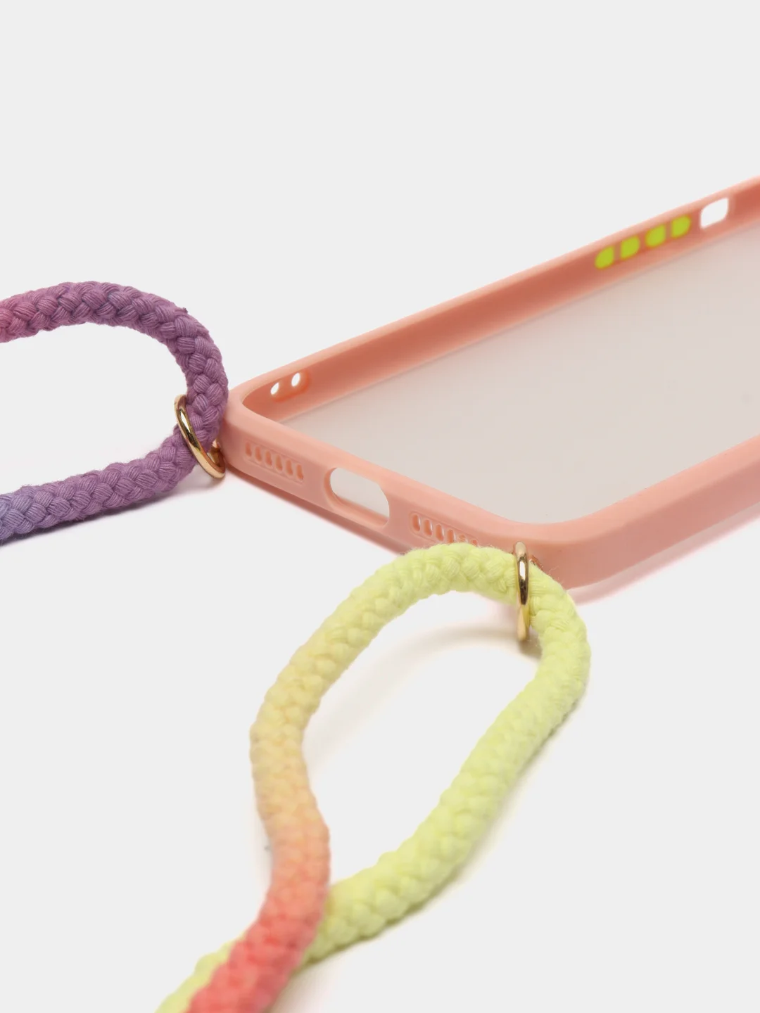 Бежевый чехол Rainbow rope для iPhone (Айфон) 7/8 Plus, 11, 12, 13, XS, XR, Pro
