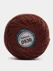 Тёмно-коричневый пряжа "Ирис", 82 м