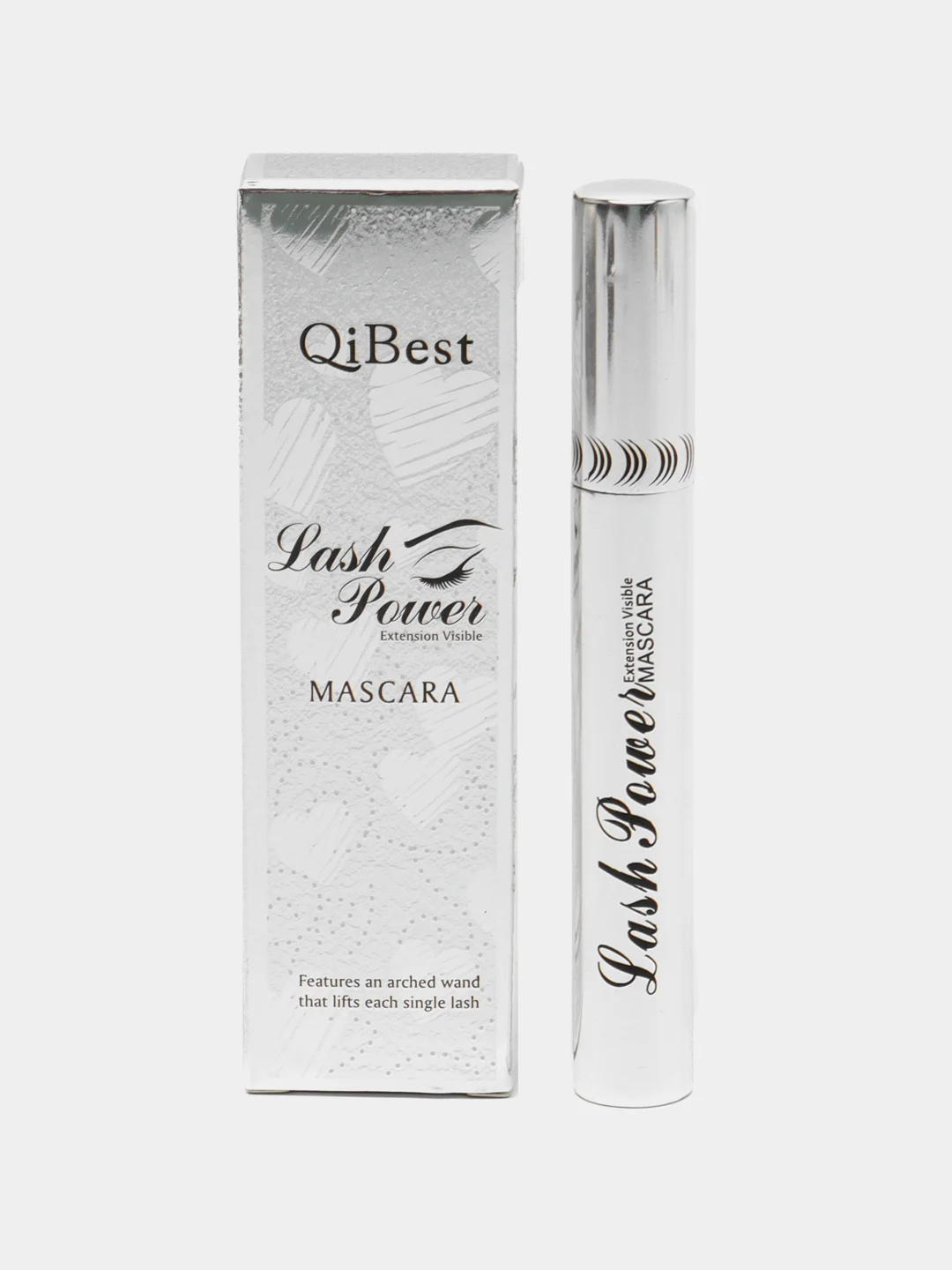 Черный тушь для ресниц QiBest, черная, удлиняющая, влагостойкая