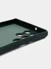 Тёмно-зелёный чехол для Samsung Galaxy S23 Ultra (Самсунг Галакси С23 Ультра), силиконовый