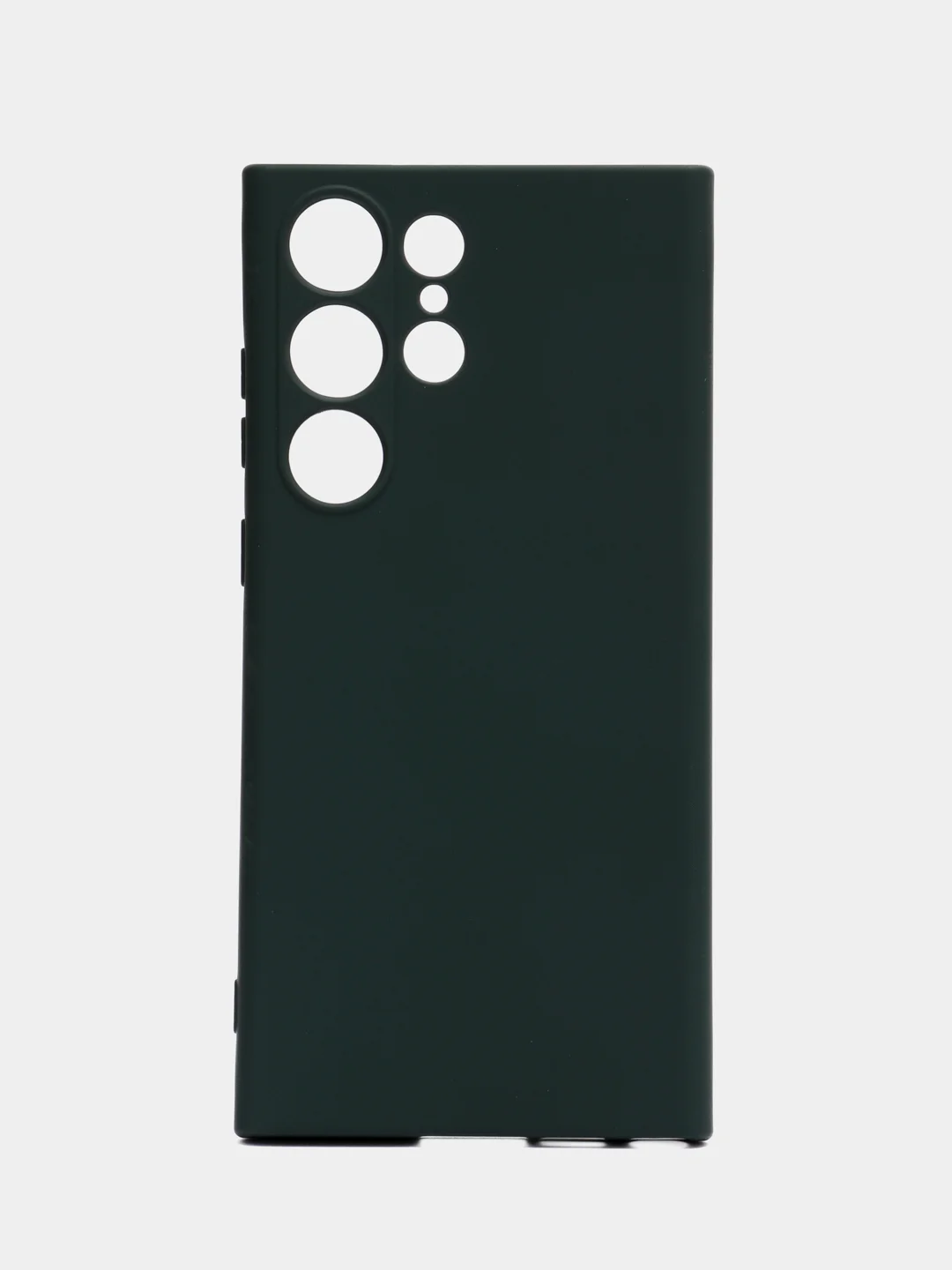 Тёмно-зелёный чехол для Samsung Galaxy S23 Ultra (Самсунг Галакси С23 Ультра), силиконовый