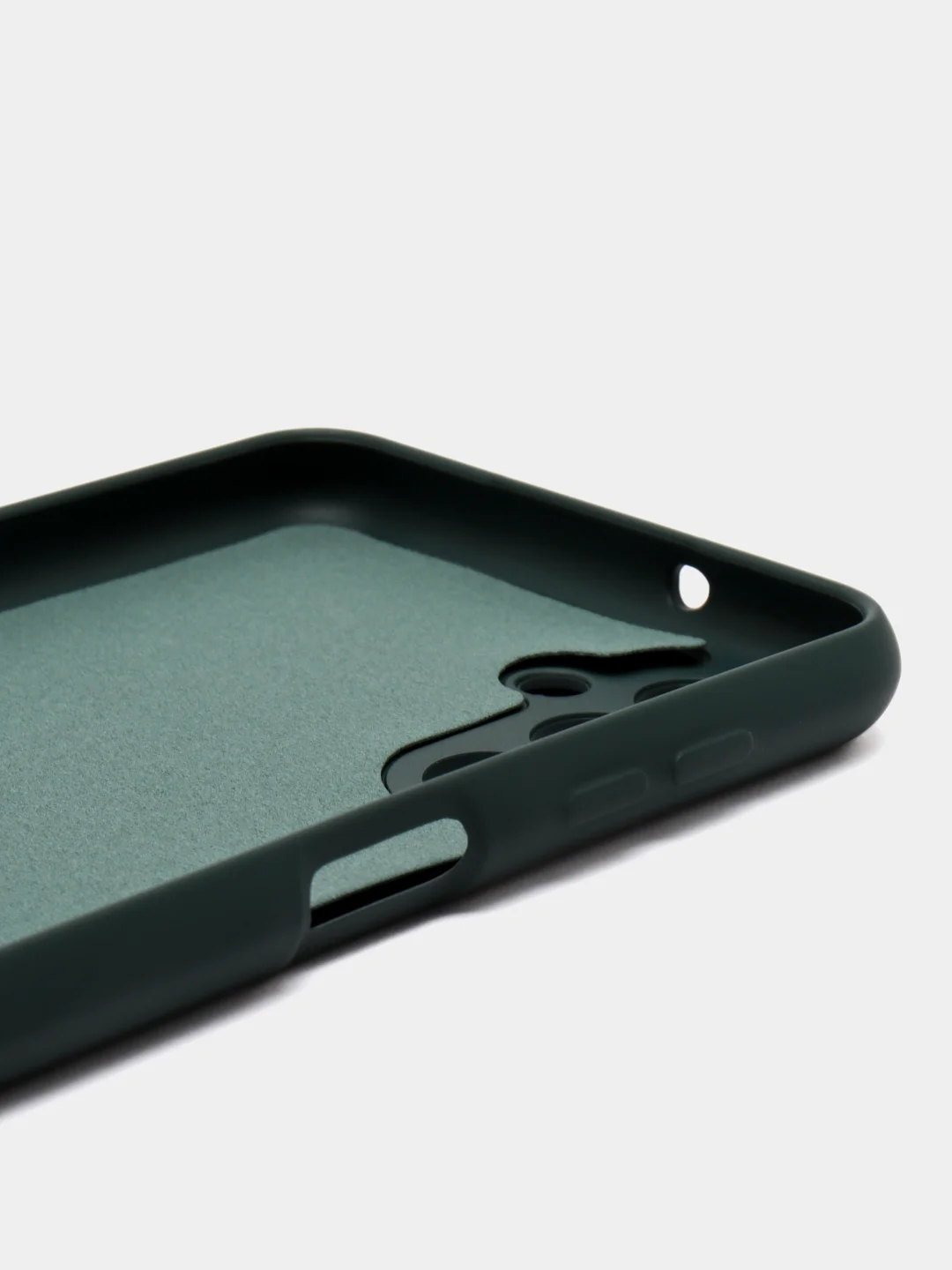 Тёмно-зелёный чехол Silicone Cover для Samsung Galaxy A04S / A13 (Самсунг А04С / А13 5G), силиконовый