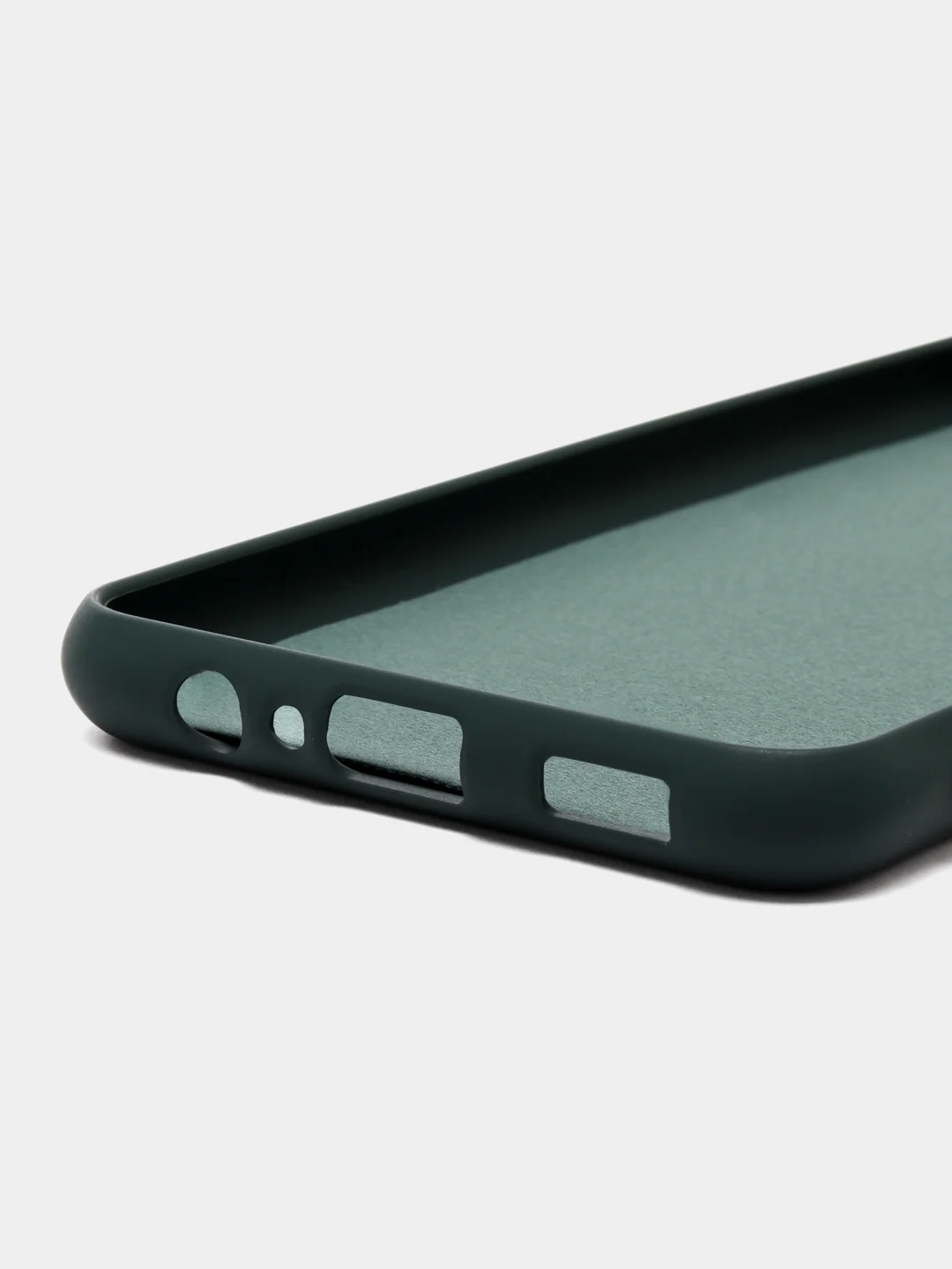 Тёмно-зелёный чехол Silicone Cover для Samsung Galaxy A04S / A13 (Самсунг А04С / А13 5G), силиконовый