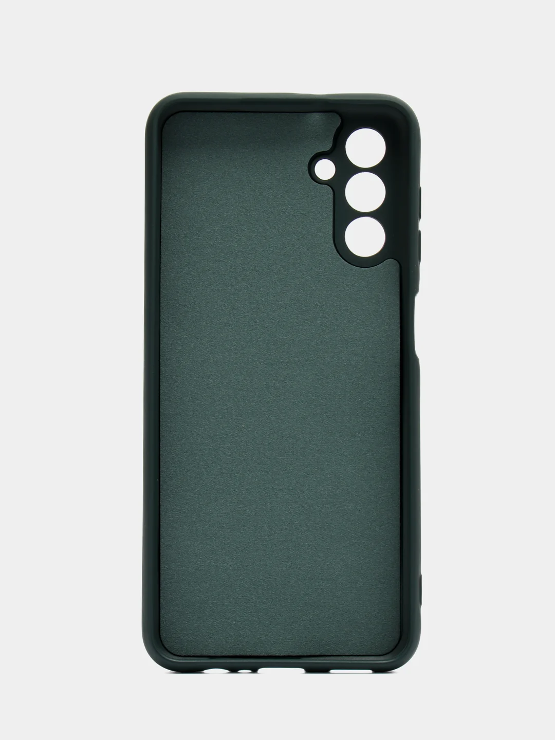 Тёмно-зелёный чехол Silicone Cover для Samsung Galaxy A04S / A13 (Самсунг А04С / А13 5G), силиконовый