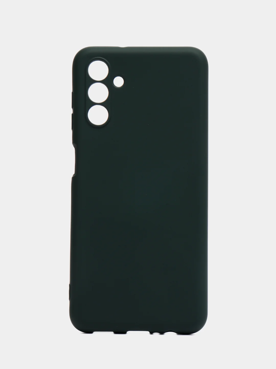Тёмно-зелёный чехол Silicone Cover для Samsung Galaxy A04S / A13 (Самсунг А04С / А13 5G), силиконовый