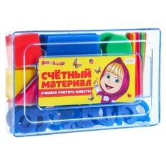 Касса цифр и счетных материалов "Учимся считать", 130 элементов