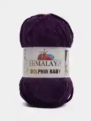 Фиолетовый пряжа Himalaya Dolphin Baby, полиэстер, 100 г, 120 м