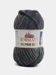 Угольный пряжа Himalaya Dolphin Baby, полиэстер, 100 г, 120 м