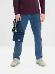 Синий сумка мужская, через плечо