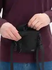 Черный мужская сумка на плечо текстиль