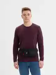 Черный поясная сумка бананка мужская