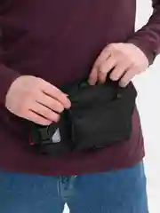 Черный поясная сумка бананка мужская