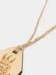 Бежевый деревянная открытка "Желаем счастья!"