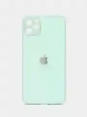 Бирюзовый чехол для айфон со стеклянной панелью iPhone 11, 12, 13, 14, Pro, 12 Pro Max, 14 Pro