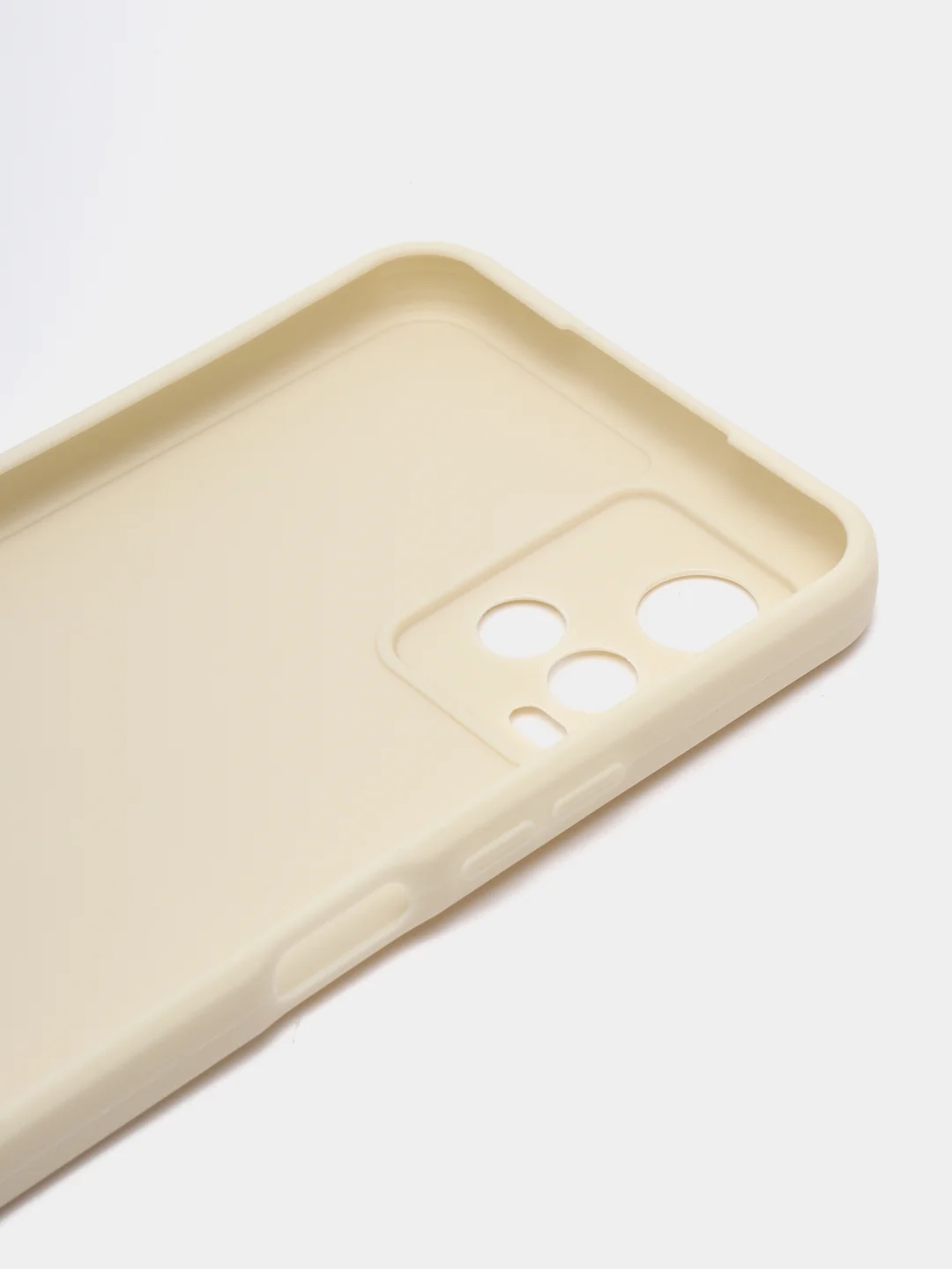 Молочный силиконовый чехол для Vivo V21 4G, 5G, V21S 5G (Виво В21 4Г, 5Г, В21С 5Г)), прозрачный