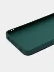 Тёмно-зелёный чехол Samsung Galaxy A03s (Самсунг Гелакси А03С) силиконовый