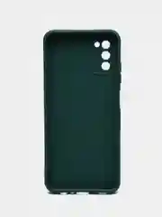 Тёмно-зелёный чехол Samsung Galaxy A03s (Самсунг Гелакси А03С) силиконовый