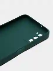 Тёмно-зелёный чехол Samsung Galaxy A03s (Самсунг Гелакси А03С) силиконовый
