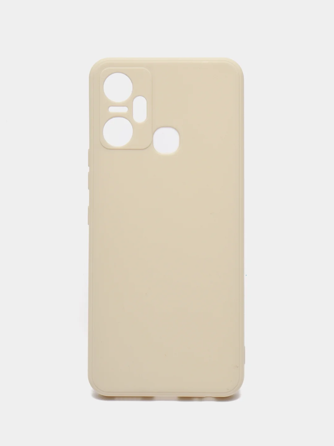 Молочный чехол для Infinix Smart 6 Plus (Смарт 6 Плюс), прозрачный силиконовый