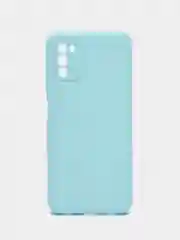 Голубой чехол Samsung Galaxy A03s (Самсунг Гелакси А03С) силиконовый