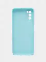 Голубой чехол Samsung Galaxy A03s (Самсунг Гелакси А03С) силиконовый