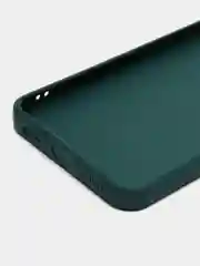 Тёмно-зелёный чехол для Infinix Smart 6 Plus (Смарт 6 Плюс), прозрачный силиконовый