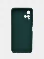 Тёмно-зелёный силиконовый чехол для Vivo V21 4G, 5G, V21S 5G (Виво В21 4Г, 5Г, В21С 5Г)), прозрачный