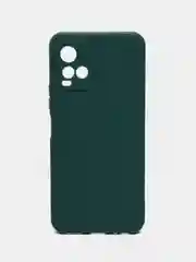Тёмно-зелёный силиконовый чехол для Vivo V21 4G, 5G, V21S 5G (Виво В21 4Г, 5Г, В21С 5Г)), прозрачный