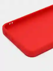 Красный силиконовый чехол для Tecno POVA 4 PRO (Техно Пова 4 ПРО), прозрачный