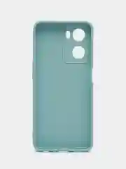 Светло-синий чехол для Oppo A57S, Oppo A77 4G (Оппо А57С, А77 4Ж), силиконовый, c защитой камеры