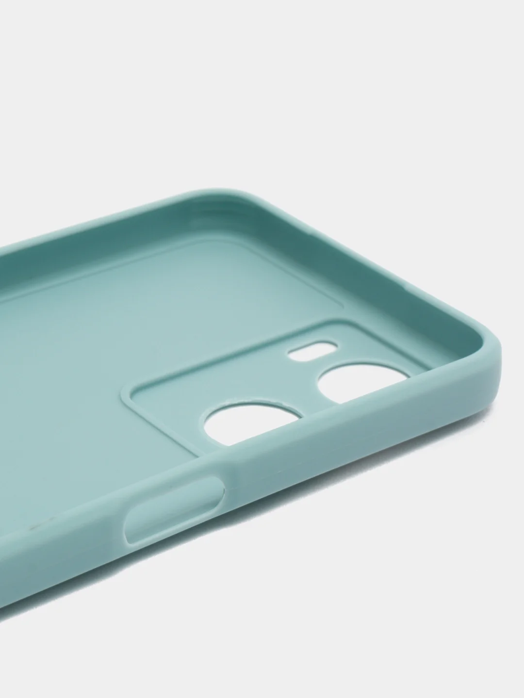 Светло-синий чехол для Oppo A57S, Oppo A77 4G (Оппо А57С, А77 4Ж), силиконовый, c защитой камеры