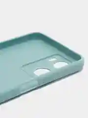 Светло-синий чехол для Oppo A57S, Oppo A77 4G (Оппо А57С, А77 4Ж), силиконовый, c защитой камеры