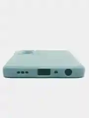 Светло-синий чехол для Oppo A57S, Oppo A77 4G (Оппо А57С, А77 4Ж), силиконовый, c защитой камеры