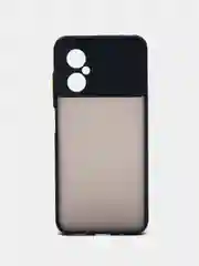 Темно-синий чехол Xiaomi Poco M4 5G, (Сяоми Поко М4 5G) пластиковый, матовый, с цветными кнопками