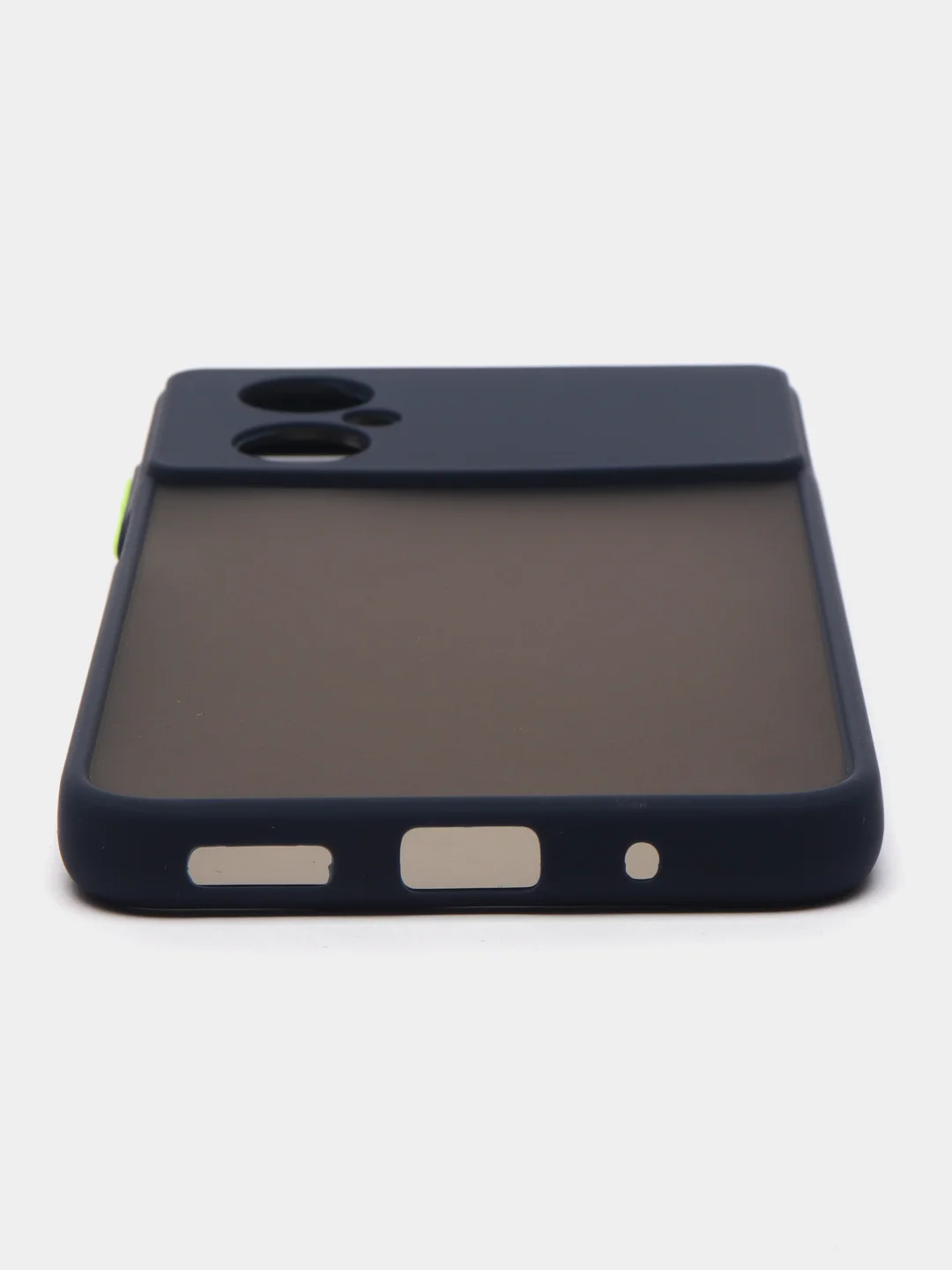 Темно-синий чехол Xiaomi Poco M4 5G, (Сяоми Поко М4 5G) пластиковый, матовый, с цветными кнопками