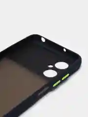 Темно-синий чехол Xiaomi Poco M4 5G, (Сяоми Поко М4 5G) пластиковый, матовый, с цветными кнопками
