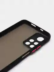 Черный чехол Xiaomi Poco M4 Pro 5G, Redmi Note 11 5G, пластиковый, матовый, с цветными кнопками