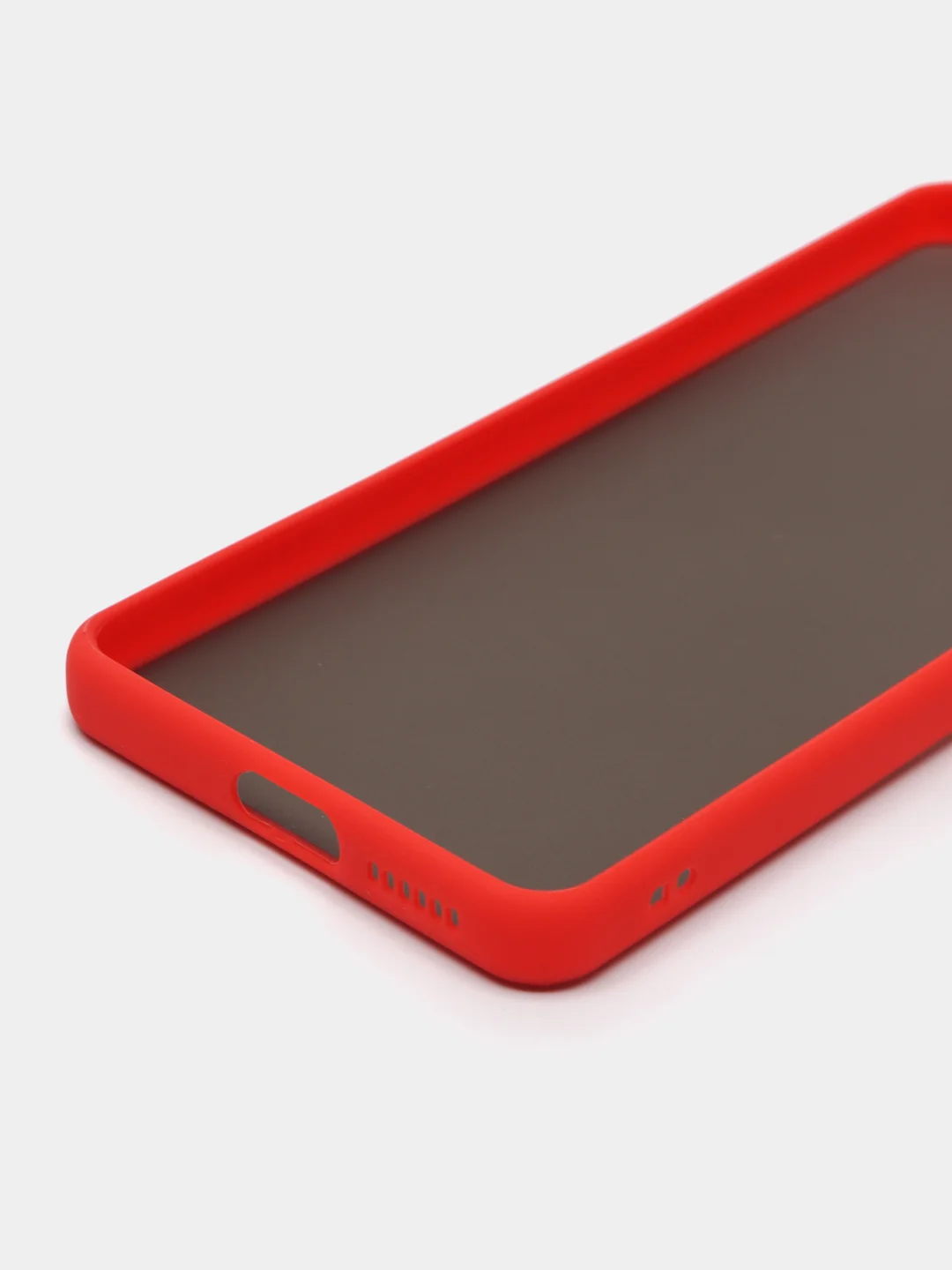 Красный чехол Xiaomi Redmi Note 11 Pro / Redmi Note 12 пластиковый матовый цветными кнопками