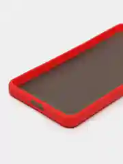 Красный чехол Xiaomi Redmi Note 11 Pro / Redmi Note 12 пластиковый матовый цветными кнопками