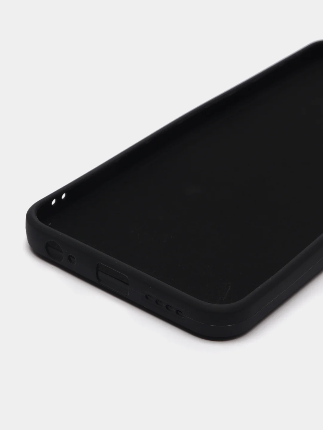 Черный чехол для Tecno Pova 4 (Техно Пова 4), силиконовый, цветной, с подкладом