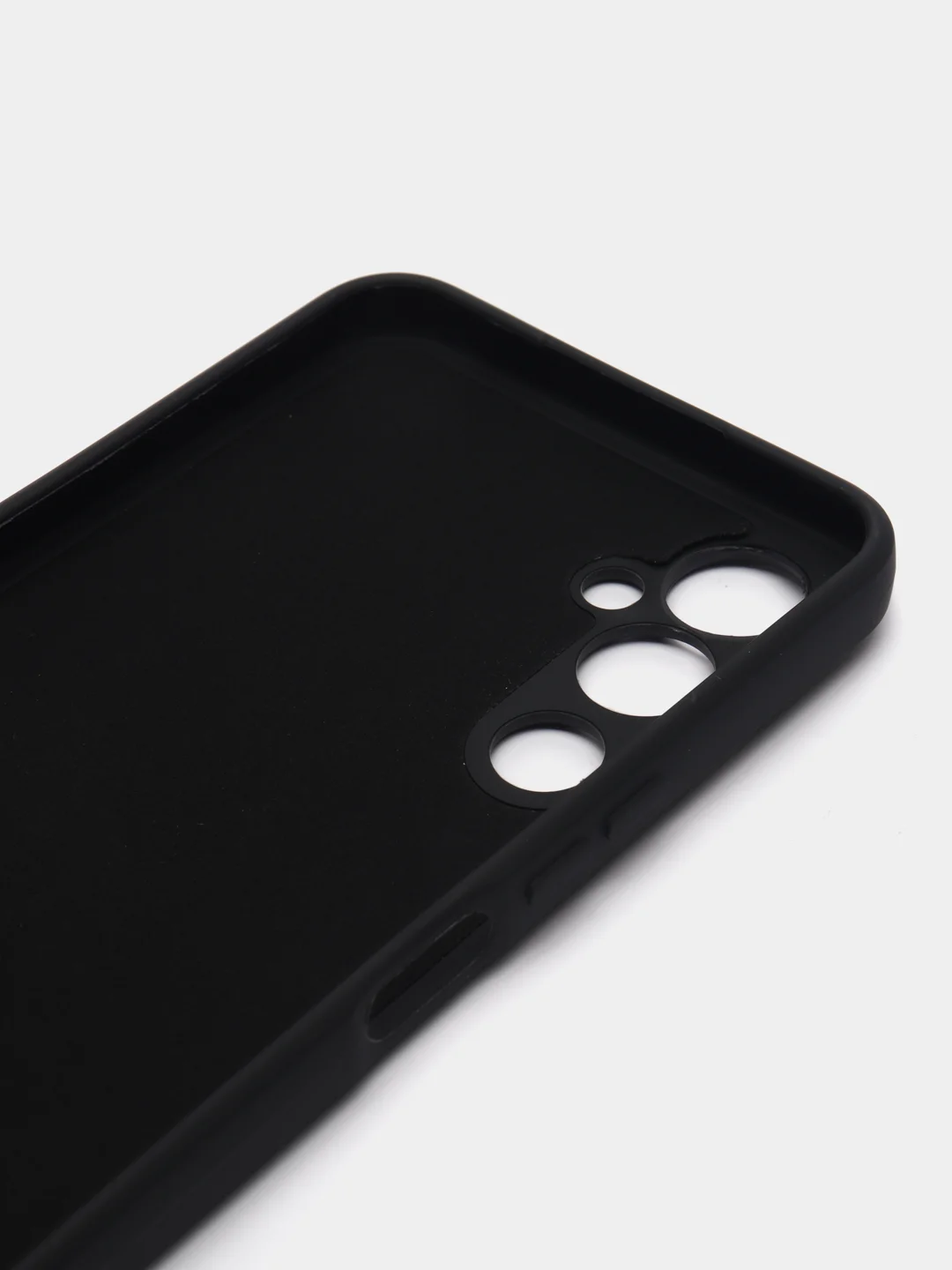 Черный чехол для Tecno Pova 4 (Техно Пова 4), силиконовый, цветной, с подкладом