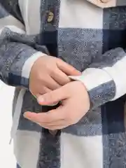 Синий рубашка унисекс, с капюшоном