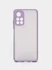 Лавандовый чехол Xiaomi Poco M4 Pro 5G, Redmi Note 11 5G, пластиковый, матовый, с цветными кнопками