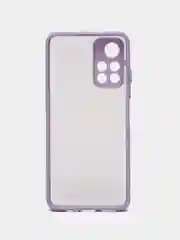 Лавандовый чехол Xiaomi Poco M4 Pro 5G, Redmi Note 11 5G, пластиковый, матовый, с цветными кнопками