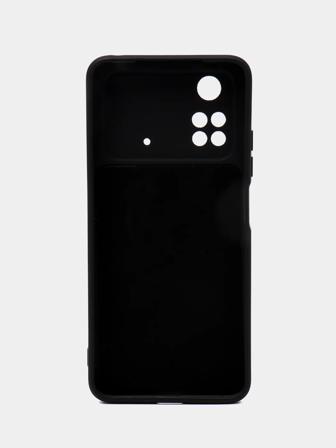 Черный чехол силиконовый для Xiaomi Poco M4 Pro 4G (Сяоми Поко М4 Про 4 Джи), с подкладом