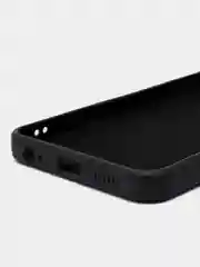 Черный чехол силиконовый для Infinix Smart 6 Plus (Инфиникс Смарт 6 Плюс), цветной, с подкладом