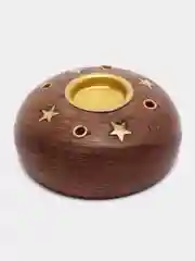 Бирюзовый экоподставка для благовоний, ручная работа из дерева красный палисандр