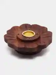 Бордовый экоподставка для благовоний, ручная работа из дерева красный палисандр
